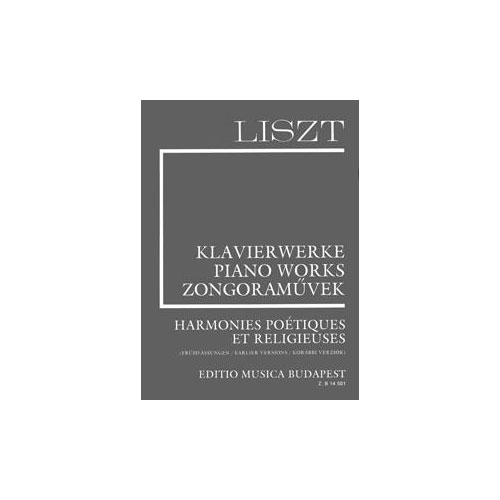 EMB (EDITIO MUSICA BUDAPEST) LISZT F. - HARMONIES POETIQUES ET RELIGIEUSES - PIANO