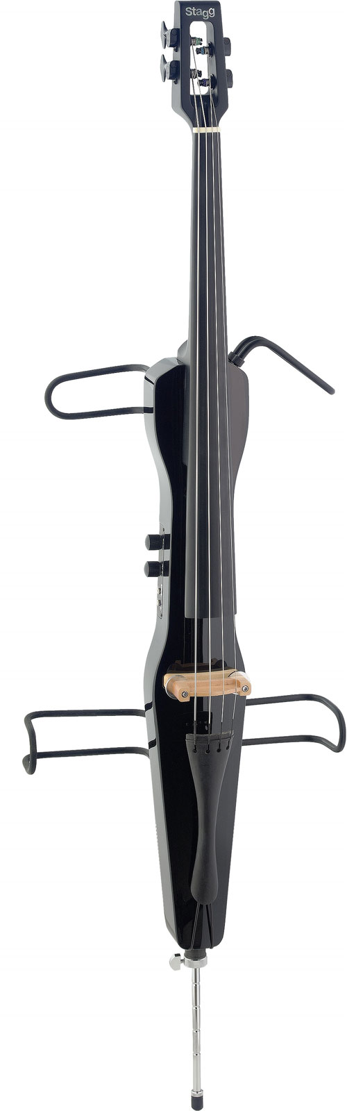 STAGG ECL 4/4 BK CELLO+CARRING BAG/BOW BLK