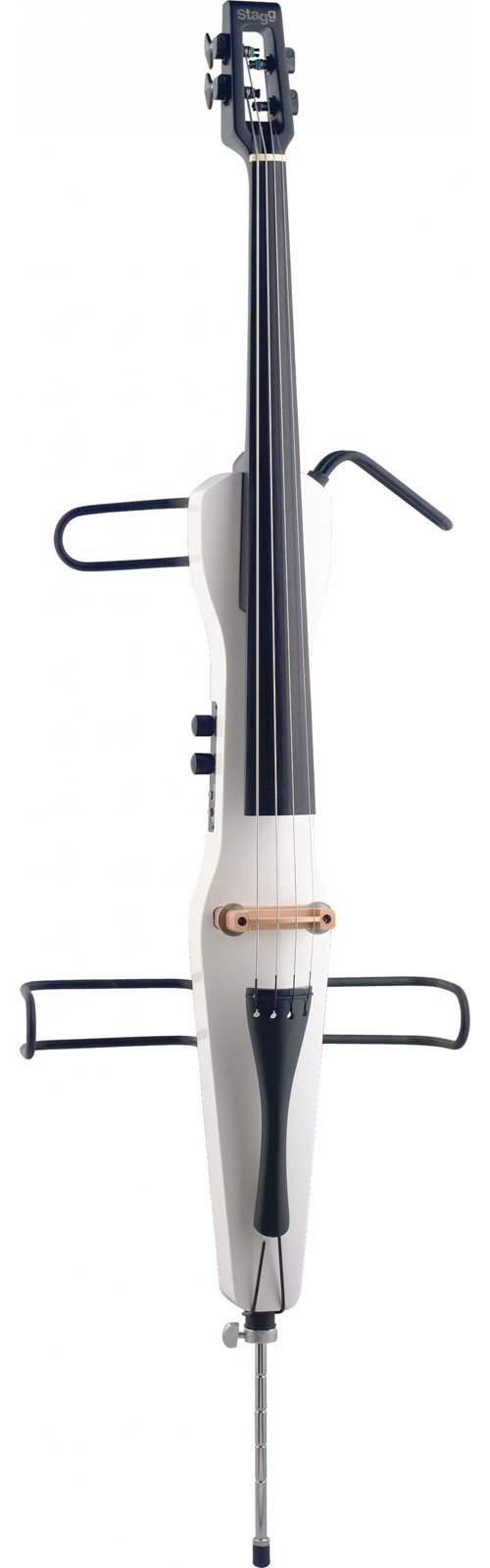 STAGG ECL 4/4 WH CELLO+CARRING BAG/BOW WH