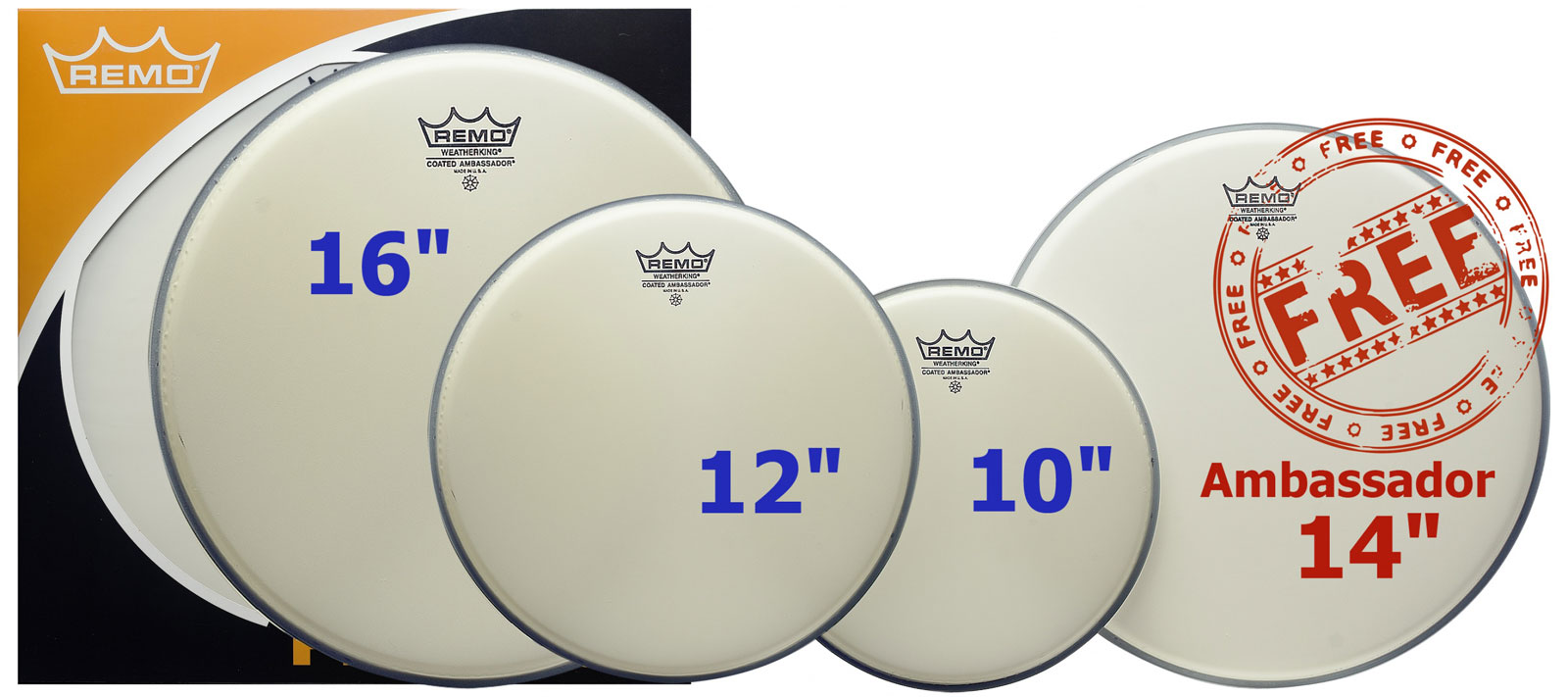 REMO PP-2330-BA - PROPACK AMBASSADOR COATED 10/12/14/16 