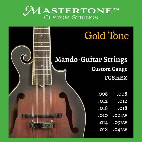 GOLD TONE FGS12EX 12ST.MANDO GUIT.F-STYL STRINGS