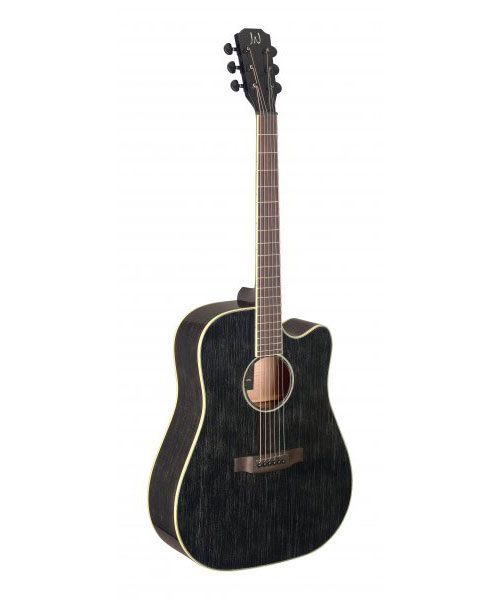 JN GUITARS YAK-DCFI Yakisugi Dreadnought Cutaway