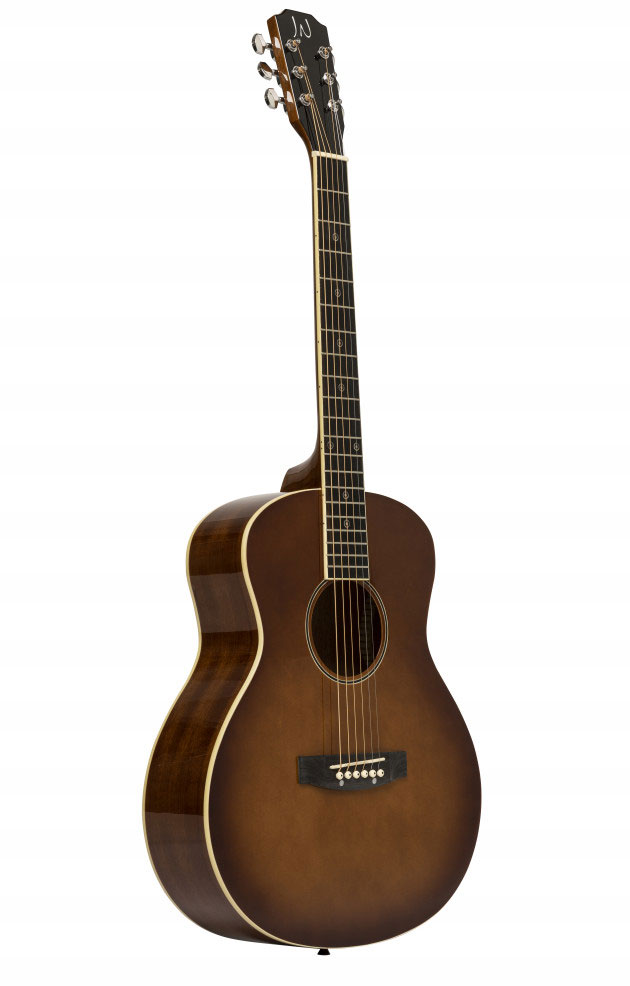 JN GUITARS Bes-A Mini Bessie Dark Cherry Burst