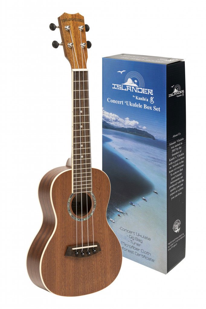 ISLANDER Traditional Mahogany Concert Ukulele 