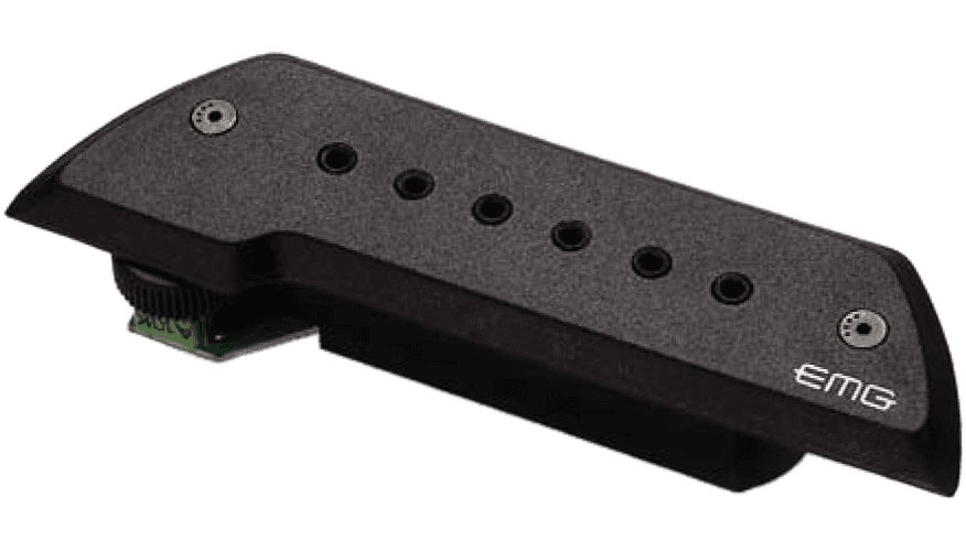 Emg Micro Rosace Magnétique Guitare Folk Noir