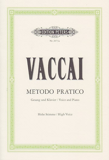 EDITION PETERS VACCAI - METHODE PRATIQUE (VOIX HAUTE)