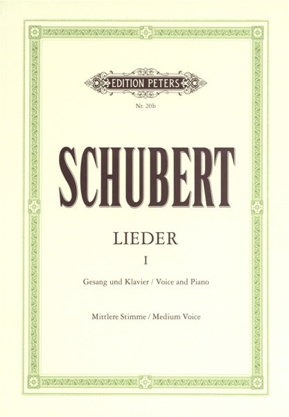 EDITION PETERS SCHUBERT FRANZ - SONGS VOL.I: 92 SONGS - VOICE AND PIANO (PAR 10 MINIMUM)