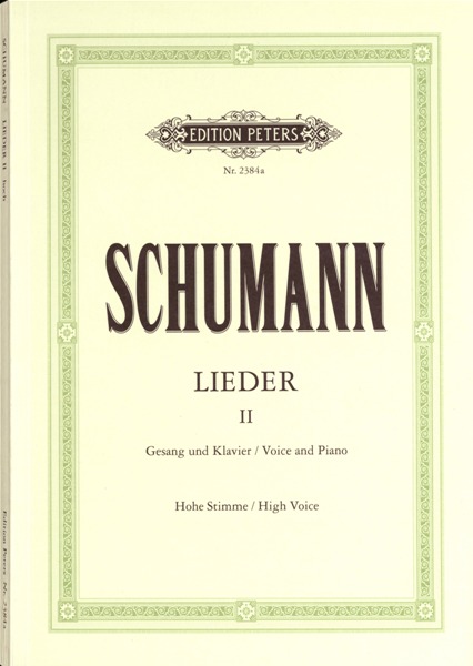 EDITION PETERS Schumann Robert - Complete Songs Vol.2: 87 Songs - Voice And Piano (par 10 Minimum)