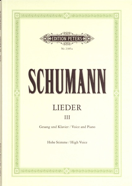 EDITION PETERS SCHUMANN ROBERT - SONGS, VOL.3: 82 SONGS - VOICE AND PIANO