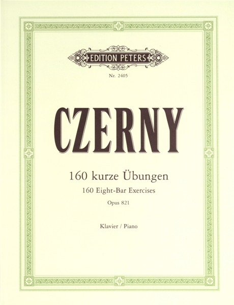EDITION PETERS Czerny Carl - 160 EIGHT-bar Exercises Op.821 - Piano