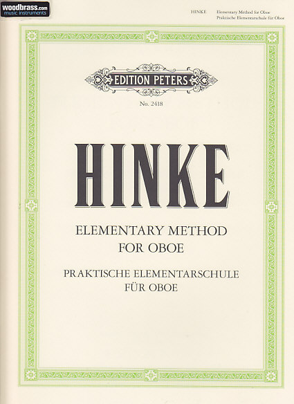 EDITION PETERS Hinke G. A. - Praktische Elementarschule Fur Oboe