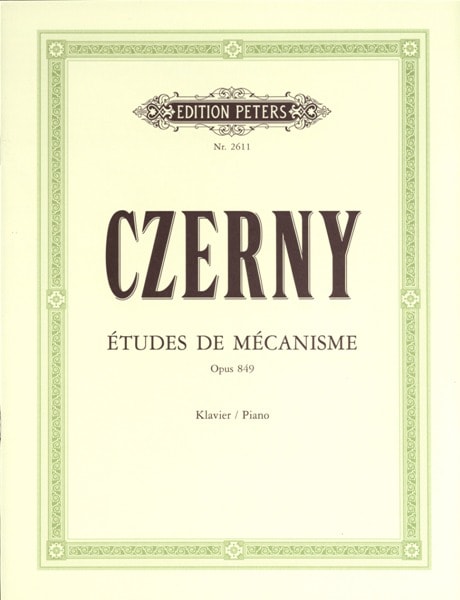 EDITION PETERS CZERNY CARL - 30 STUDIES OF MECHANISM OP.849 - PIANO