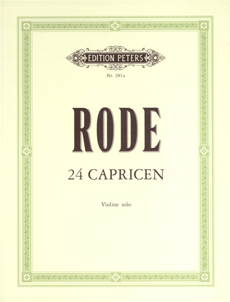 EDITION PETERS RODE PIERRE - 24 CAPRICES - VIOLIN