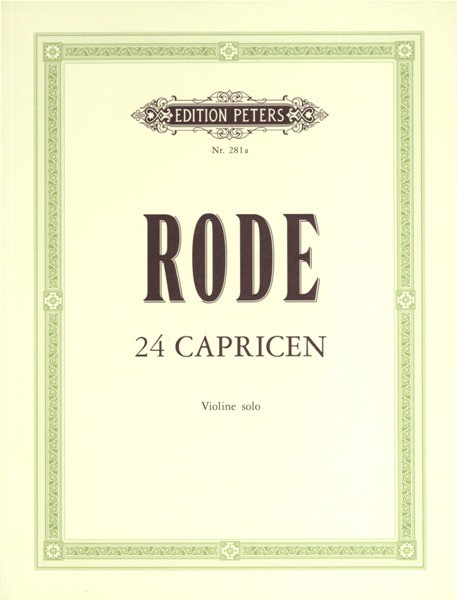 EDITION PETERS Rode Pierre - 24 Caprices - Violin