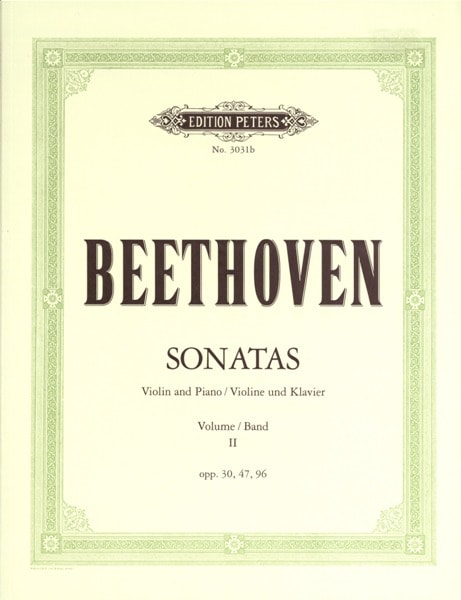 EDITION PETERS BEETHOVEN LUDWIG VAN - SONATAS, COMPLETE VOL.2 - VIOLIN AND PIANO