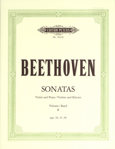 EDITION PETERS BEETHOVEN LUDWIG VAN - SONATAS, COMPLETE VOL.2 - VIOLIN AND PIANO