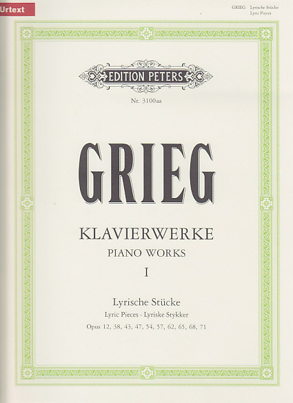 EDITION PETERS GRIEG E. - KLAVIERWERKE BAND 1 - LYRISCHE STÜCKE 1-10