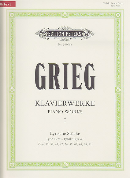 EDITION PETERS GRIEG - KLAVIERWERKE BAND 1 - LYRISCHE STÃœCKE 1-10