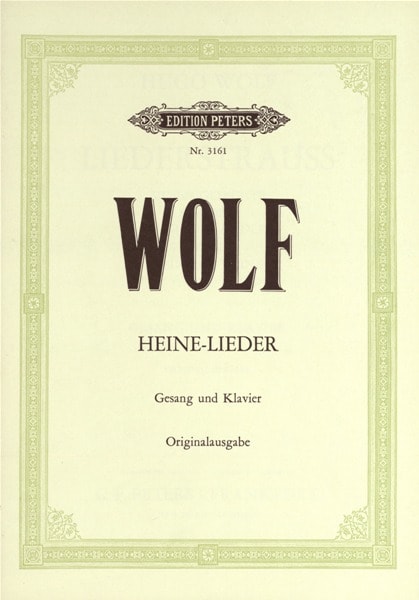 EDITION PETERS WOLF HUGO - HEINE-LIEDER 7 SONGS - VOICE AND PIANO (PAR 10 MINIMUM)