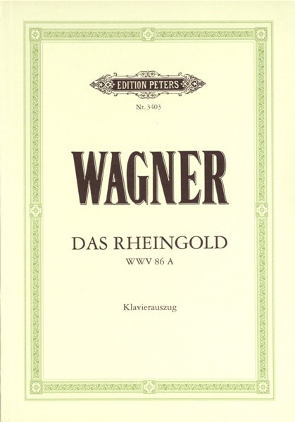 EDITION PETERS WAGNER RICHARD - DAS RHEINGOLD - VOICE AND PIANO (PAR 10 MINIMUM)