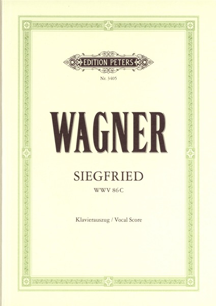 EDITION PETERS WAGNER RICHARD - SIEGFRIED - VOICE AND PIANO (PAR 10 MINIMUM)