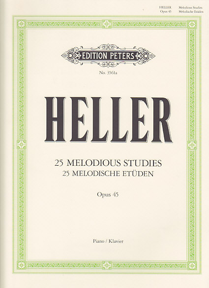 EDITION PETERS HELLER S. - 25 ETUDES MELODIQUES OP.45 - PIANO