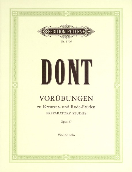 EDITION PETERS DONT JACOB - 24 PREPARATORY EXERCISES OP.37 - VIOLIN