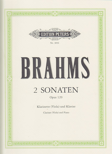 BRAHMS J. - 2 SONATAS OP.120 - CLARINETTE OU ALTO, PIANO