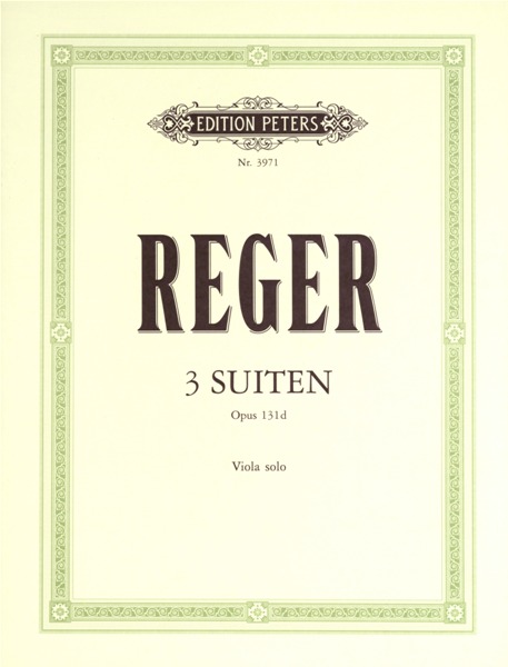 EDITION PETERS REGER MAX - 3 SUITES OP.131D - VIOLA