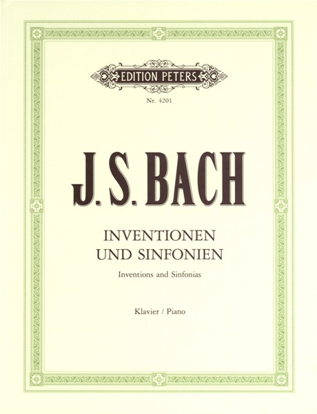 EDITION PETERS BACH JOHANN SEBASTIAN - INVENTIONS & SINFONIAS (2 & 3-PART INVENTIONS) BWV 772-801 - PIANO