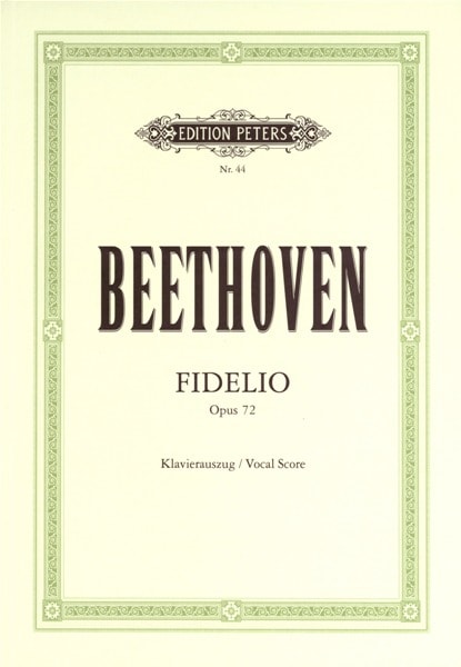 EDITION PETERS BEETHOVEN LUDWIG VAN - FIDELIO - VOICE AND PIANO (PAR 10 MINIMUM)