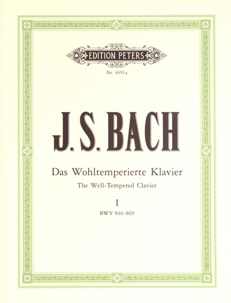 EDITION PETERS BACH JOHANN SEBASTIAN - 48 PRELUDES & FUGUES VOL.1 - PIANO