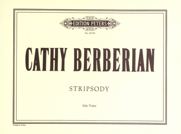 EDITION PETERS BERBERIAN CATHY - STRIPSODY 