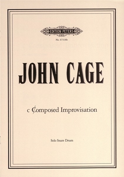 EDITION PETERS CAGE JOHN - CCOMPOSED IMPROVISATIONS NO. 2 - PERCUSSION