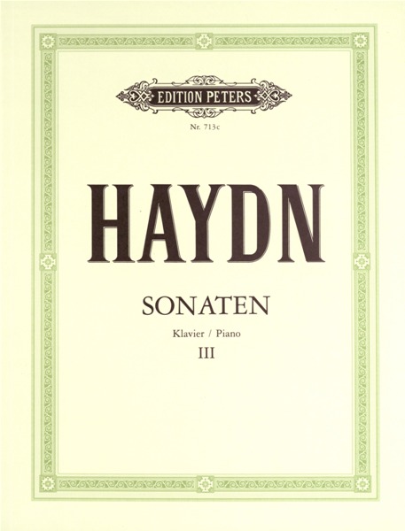 EDITION PETERS HAYDN JOSEPH - SONATAS VOL.3 - PIANO