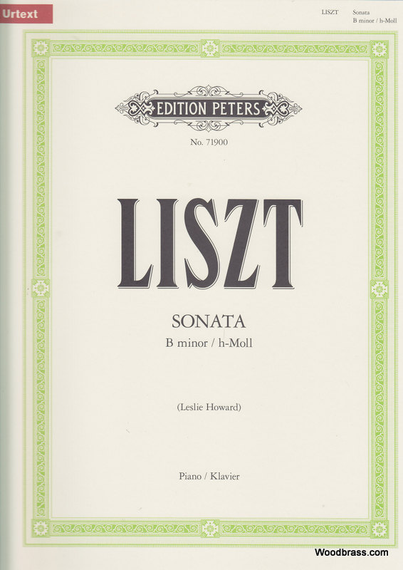 EDITION PETERS Liszt F. - Sonata In B Minor - Piano