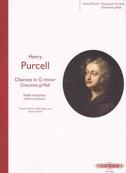 EDITION PETERS PURCELL H. - CHACONY - VIOLON ET PIANO