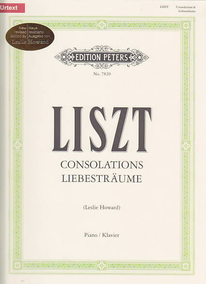 EDITION PETERS Liszt F. - Consolations/liebestraume (notturnos) - Piano