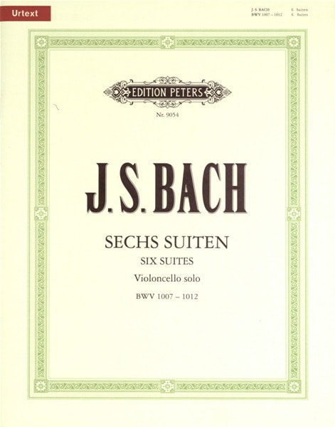 EDITION PETERS BACH JOHANN SEBASTIAN - 6 SOLO SUITES BWV 1007-1012 - CELLO