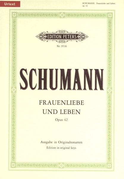 EDITION PETERS SCHUMANN ROBERT - FRAUENLIEBE UND LEBEN OP.42 - VOICE AND PIANO (PAR 10 MINIMUM)