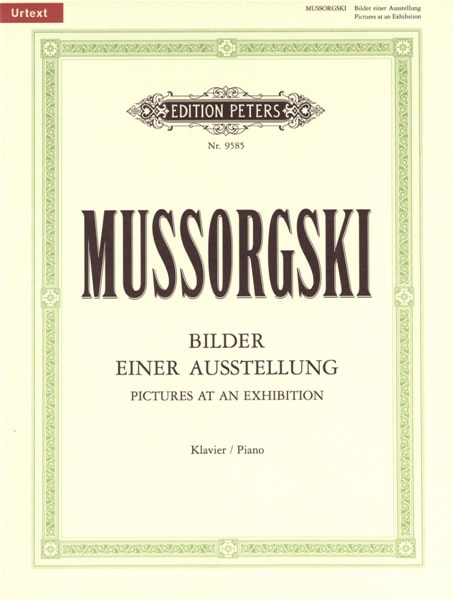 EDITION PETERS MUSSORGSKY MODEST - PICTURES AT AN EXHIBITION - PIANO