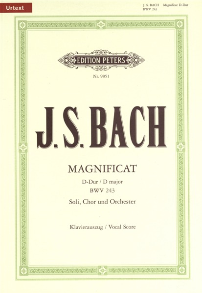 EDITION PETERS BACH JOHANN SEBASTIAN - MAGNIFICAT BWV 243 - MIXED CHOIR (PER 10 MINIMUM)