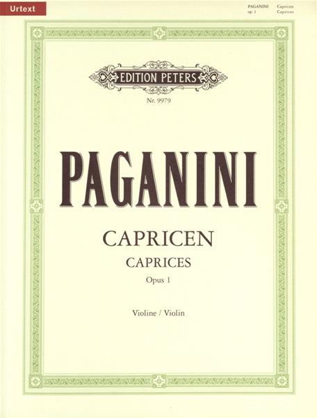 EDITION PETERS Paganini Nicolo - 24 Caprices Op.1 - Violin