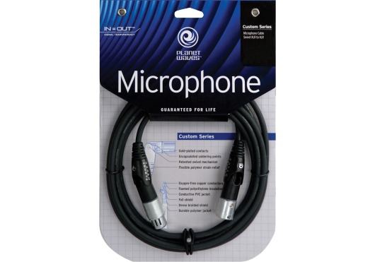 D'ADDARIO AND CO CUSTOM SERIES SWIVEL XLR MICROPHONE CABLE 25 FEET
