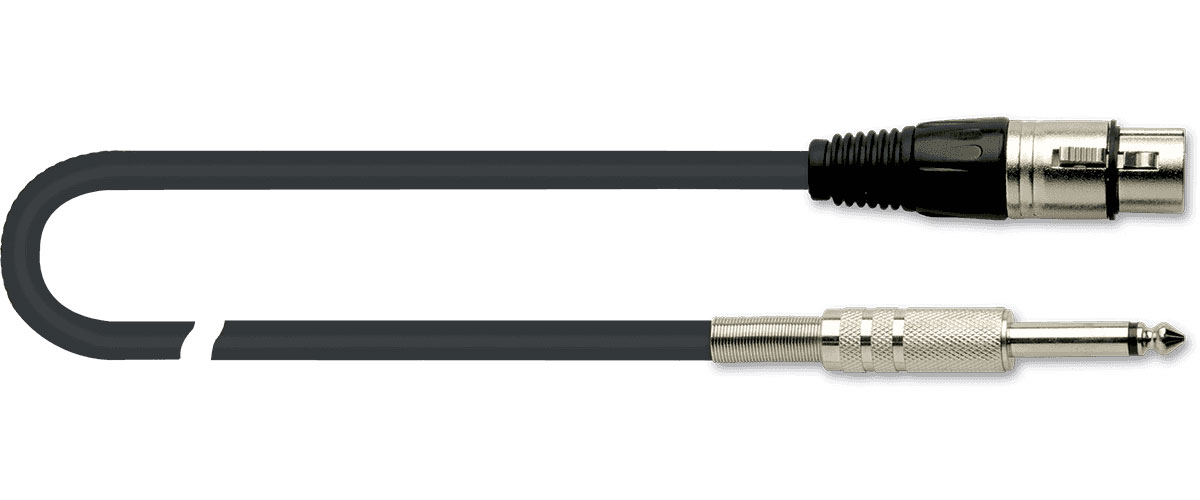 QUIKLOK MX777-9 XLR FEMALE CABLE - 9M MONO JACK
