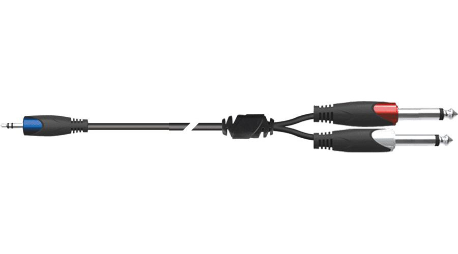 QUIKLOK SX303K STRIX CABLE MINIJACK STEREO 2 X JACK MONO 3 M