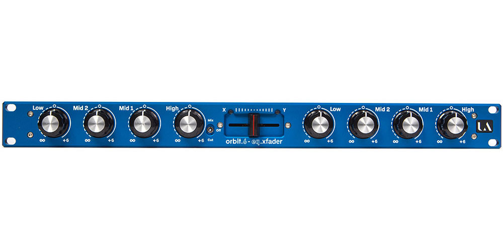 UNION AUDIO ORBIT.6 ISO/X-Fader, Rackmount Mixer, blue
