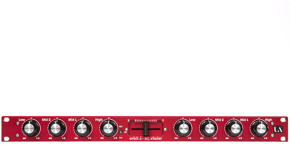 UNION AUDIO ORBIT.6 ISO/X-Fader, Rackmount Mixer, red
