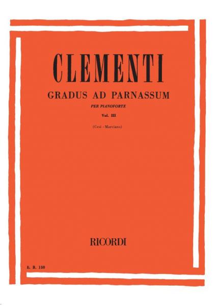 RICORDI CLEMENTI M. - GRADUS AD PARNASSUM VOL III - PIANO