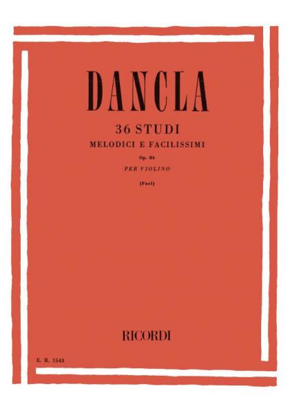 RICORDI DANCLA C. - 36 STUDI MELODICI E FACILISSIMI OP.84 - VIOLON